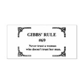 Gibbs' regel 69 rubberstempel (Afrduk)