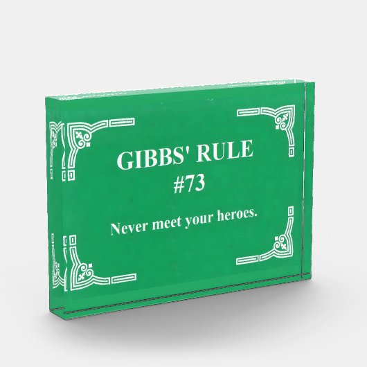 Gibbs' regel 73 fotoblokken (Links)