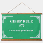 Gibbs' regel 73 hangend wandkleed (Voorkant)