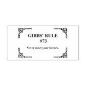 Gibbs' regel 73 rubberstempel (Afrduk)