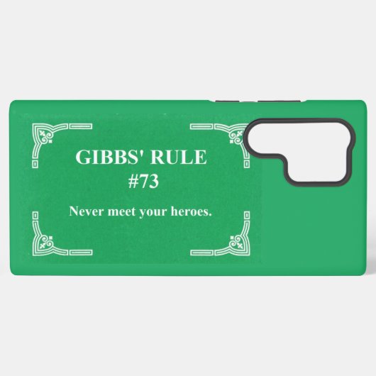 Gibbs' regel 73 samsung galaxy hoesje (Achterkant horizontaal)