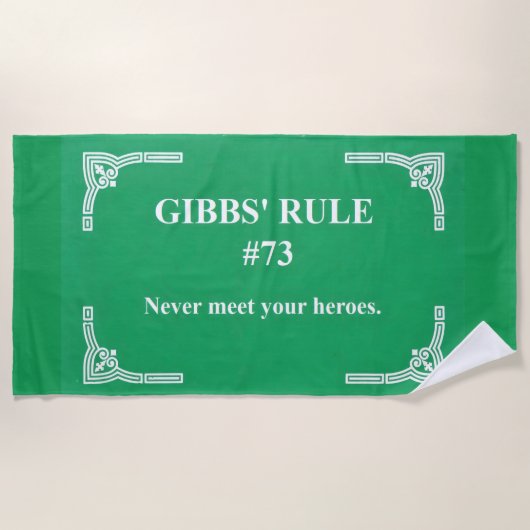 Gibbs' regel 73 strandlaken (Voorkant)