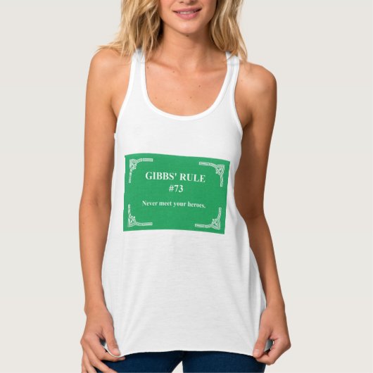 Gibbs' regel 73 tanktop (Voorkant)