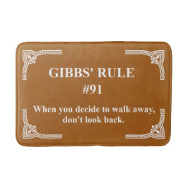 Gibbs' regel 91 badmat