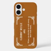 Gibbs' regel 91 Case-Mate iPhone case (Achterkant)