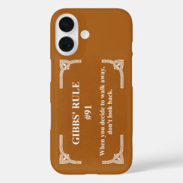 Gibbs' regel 91 iPhone 16 hoesje