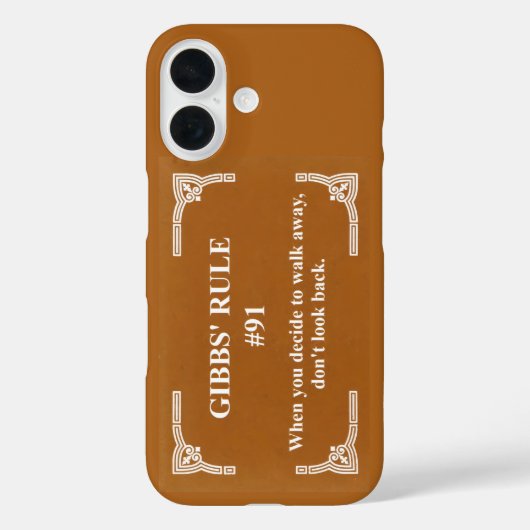 Gibbs' regel 91 Case-Mate iPhone case (Achterkant)