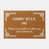 Gibbs' regel 91 deurmat (Voorkant)
