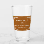 Gibbs' regel 91 glas (Voorkant)