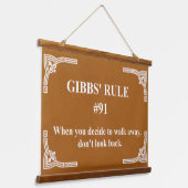 Gibbs' regel 91 hangend wandkleed (Gebogen)