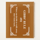 Gibbs' regel 91 planner (Achterkant)