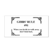 Gibbs' regel 91 rubberstempel (Afrduk)