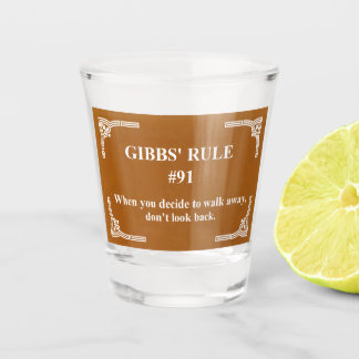 Gibbs' regel 91 shot glas