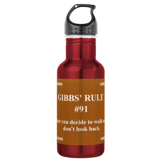 Gibbs' regel 91 waterfles (Voorkant)