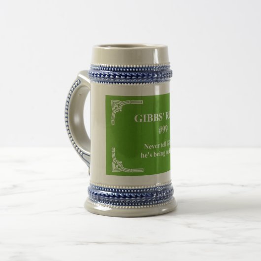 Gibbs' regel 99 bierpul (Voorkant links)