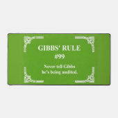 Gibbs' regel 99 bureaumat (Voorkant)