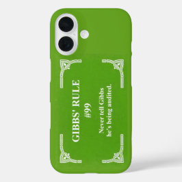 Gibbs' regel 99 iPhone 16 hoesje