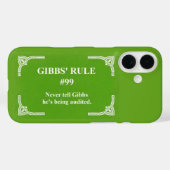 Gibbs' regel 99 Case-Mate iPhone case (Achterkant (horizontaal))