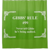 Gibbs' regel 99 douchegordijn (Voorkant)