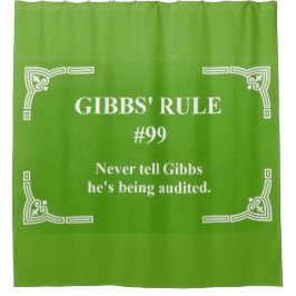 Gibbs' regel 99 douchegordijn