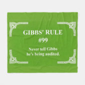 Gibbs' regel 99 fleece deken (Voorkant (Horizontaal))