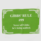 Gibbs' regel 99 golfhanddoek (Horizontaal)