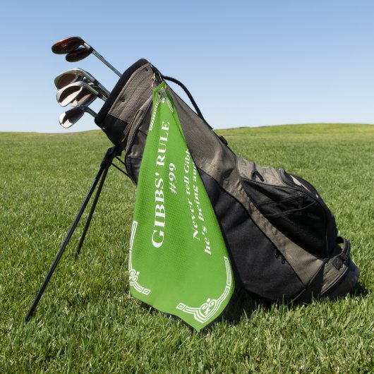 Gibbs' regel 99 golfhanddoek (Groen)