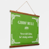 Gibbs' regel 99 hangend wandkleed (Gebogen)