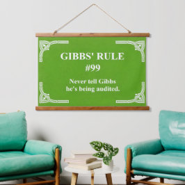 Gibbs' regel 99 hangend wandkleed