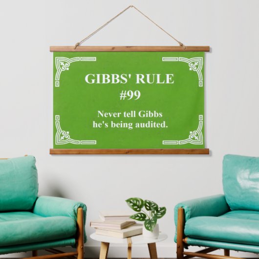 Gibbs' regel 99 hangend wandkleed (Woonkamer)