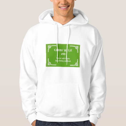 Gibbs' regel 99 hoodie (Voorkant)