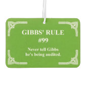 Gibbs' regel 99 luchtverfrisser (Achterkant)