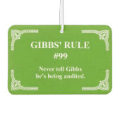 Gibbs' regel 99 luchtverfrisser (Voorkant)