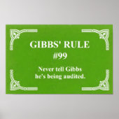 Gibbs' regel 99 poster (Voorkant)