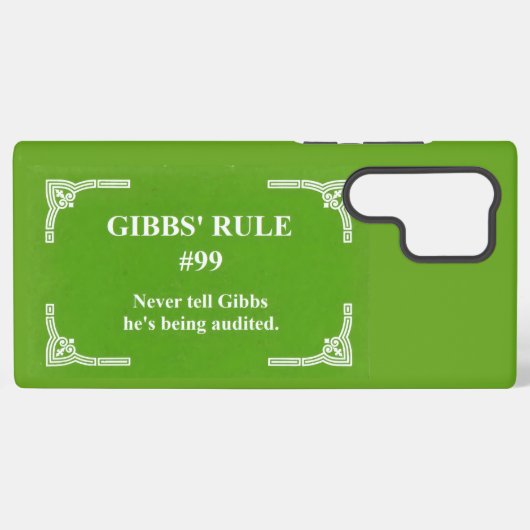 Gibbs' regel 99 samsung galaxy hoesje (Achterkant horizontaal)