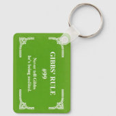Gibbs' regel 99 sleutelhanger (Achterkant)