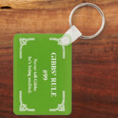 Gibbs' regel 99 sleutelhanger (Achterkant)