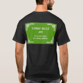 Gibbs' regel 99 t-shirt (Achterkant)