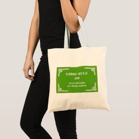 Gibbs' regel 99 tote bag (Voorkant (product))
