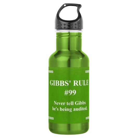Gibbs' regel 99 waterfles (Voorkant)