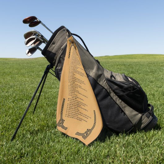Gibbs' regels golfhanddoek (Groen)