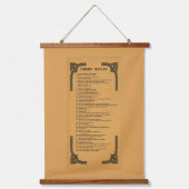 Gibbs' regels hangend wandkleed (Voorkant)