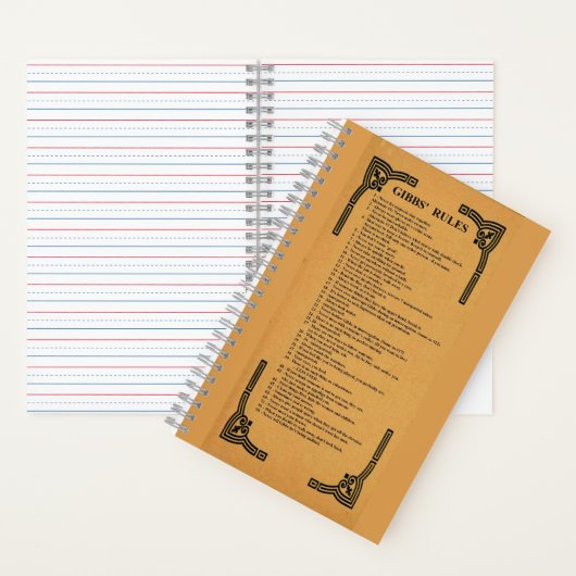 Gibbs' regels notitieboek (Binnen)