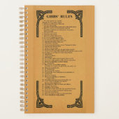 Gibbs' regels planner (Voorkant)