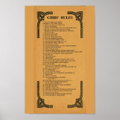 Gibbs' regels poster (Voorkant)