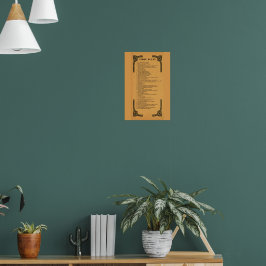 Gibbs' regels poster