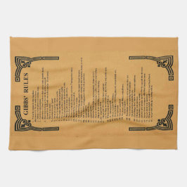 Gibbs' regels theedoek