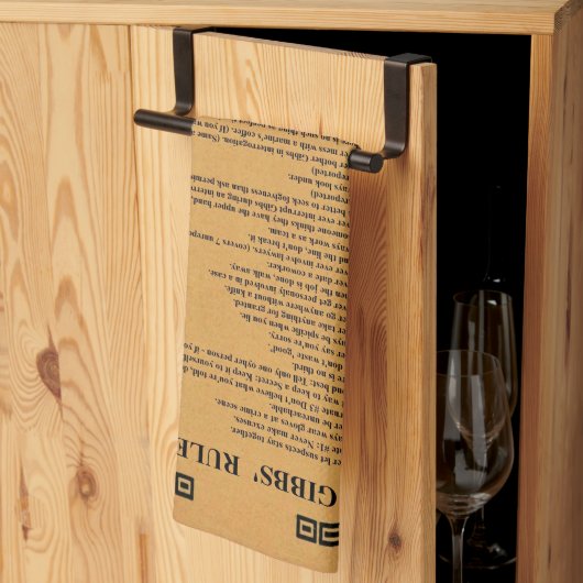 Gibbs' regels theedoek (Derde Gevouwen)