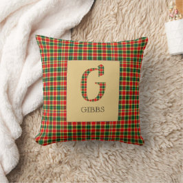 Gibbs Tartan Monogram G Kussen