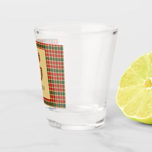 Gibbs Tartan Monogram G Shot Glas (Rechts)